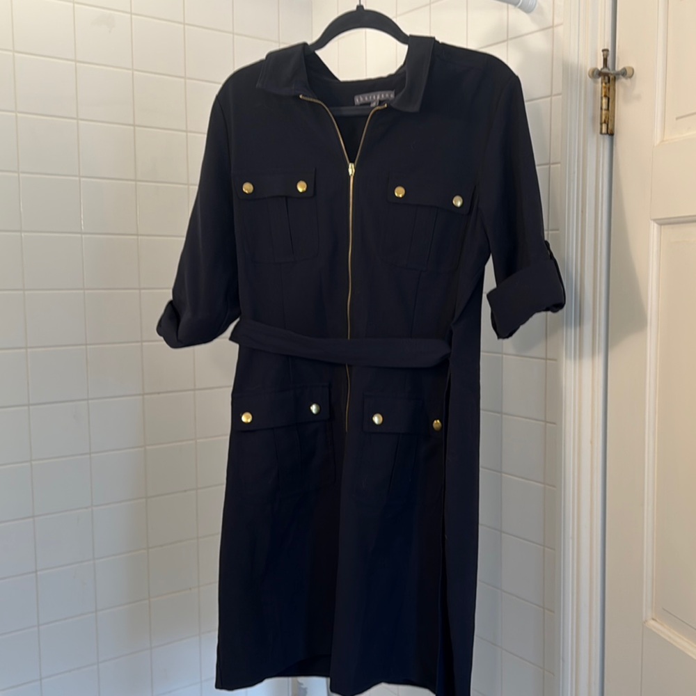 Sharagano Blue size 14  Women's zipper dress